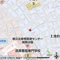 東京都大田区上池台3丁目35-8周辺の地図