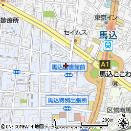 東京都大田区中馬込2丁目19周辺の地図