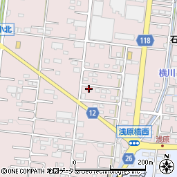 山梨県南アルプス市藤田2230-12周辺の地図