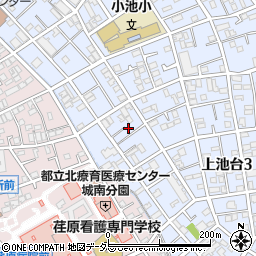 東京都大田区上池台3丁目35-6周辺の地図