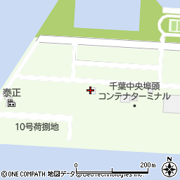千葉中央埠頭コンテナターミナル周辺の地図