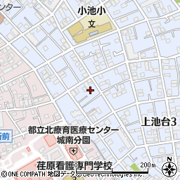 東京都大田区上池台3丁目35-3周辺の地図