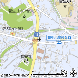 ＪＡセレサ川崎　菅生支店周辺の地図