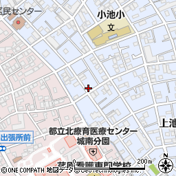 東京都大田区上池台3丁目37-8周辺の地図