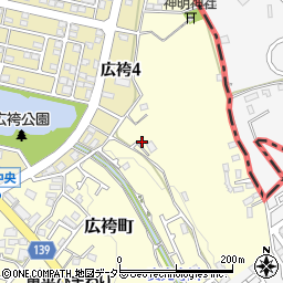 東京都町田市広袴町465周辺の地図