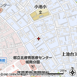 東京都大田区上池台3丁目35-15周辺の地図