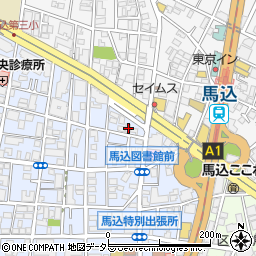 東京都大田区中馬込2丁目17-10周辺の地図