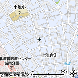 東京都大田区上池台3丁目23-13周辺の地図