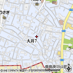 東京都品川区大井7丁目周辺の地図