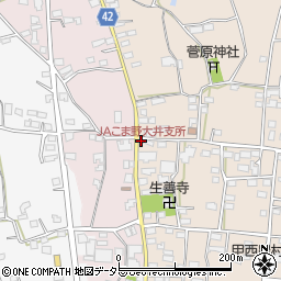 JAこま野大井支所周辺の地図