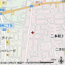 神奈川県相模原市緑区二本松3丁目44-5周辺の地図