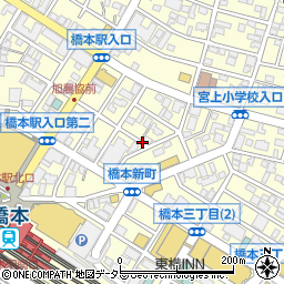 神奈川県相模原市緑区橋本3丁目周辺の地図