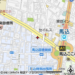 東京都大田区中馬込2丁目17周辺の地図