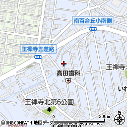 王禅寺西3-6-15駐車場周辺の地図