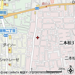 神奈川県相模原市緑区二本松3丁目44周辺の地図