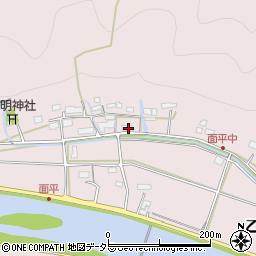岐阜県美濃市乙狩521周辺の地図