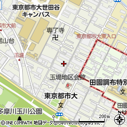 東京都世田谷区玉堤1丁目周辺の地図