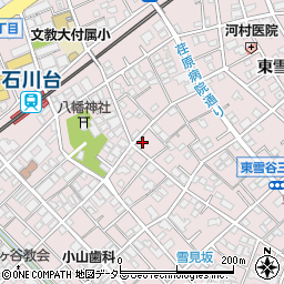 東京都大田区東雪谷2丁目周辺の地図
