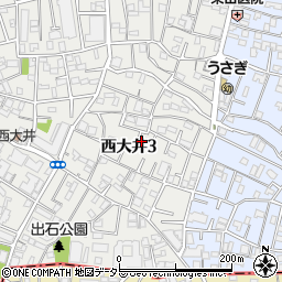 東京都品川区西大井3丁目周辺の地図