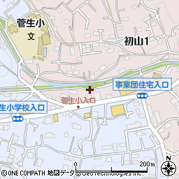 神奈川県川崎市宮前区初山1丁目24周辺の地図