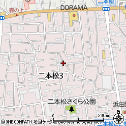 神奈川県相模原市緑区二本松3丁目6周辺の地図