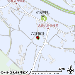 六社神社周辺の地図