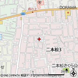 神奈川県相模原市緑区二本松3丁目38周辺の地図