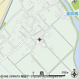 千葉県山武市島416周辺の地図