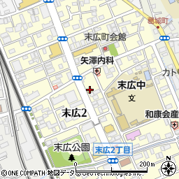 松屋末広街道店周辺の地図