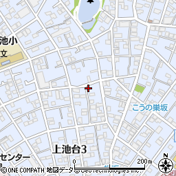 東京都大田区上池台3丁目3-17周辺の地図