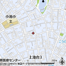 東京都大田区上池台3丁目25-9周辺の地図