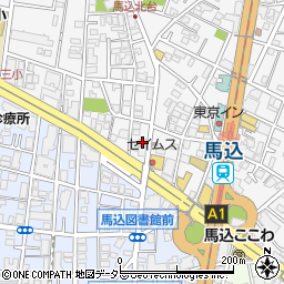 甘藷生駒周辺の地図
