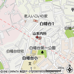 神奈川県川崎市宮前区白幡台周辺の地図