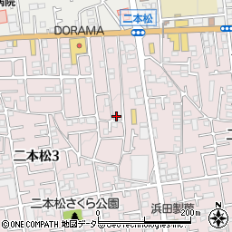 神奈川県相模原市緑区二本松3丁目2-14周辺の地図