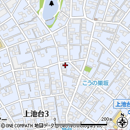 東京都大田区上池台周辺の地図