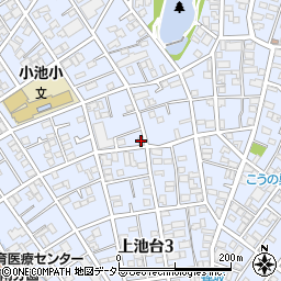 東京都大田区上池台3丁目25-6周辺の地図