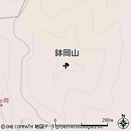鉢岡山周辺の地図