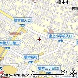神奈川県相模原市緑区橋本3丁目22周辺の地図