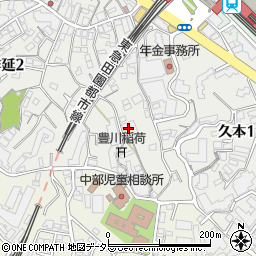 神奈川県川崎市高津区下作延2丁目20周辺の地図