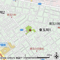 東玉川神社周辺の地図