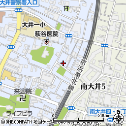 東京都品川区大井6丁目7-8周辺の地図