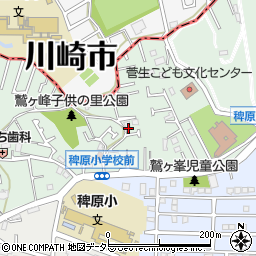神奈川県川崎市宮前区菅生ケ丘周辺の地図