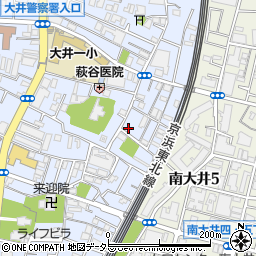 東京都品川区大井6丁目7-9周辺の地図
