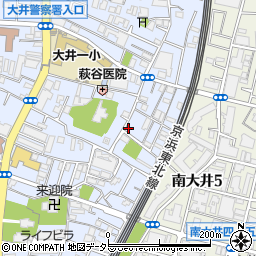 東京都品川区大井6丁目7-10周辺の地図