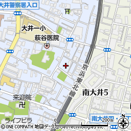東京都品川区大井6丁目7-11周辺の地図