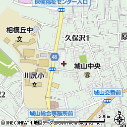 甘草塚公園周辺の地図