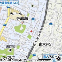 東京都品川区大井6丁目7周辺の地図