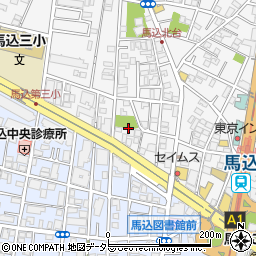 東京都大田区北馬込2丁目14周辺の地図