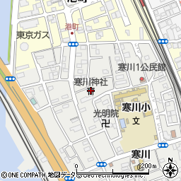 寒川神社周辺の地図