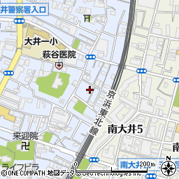 東京都品川区大井6丁目7-7周辺の地図